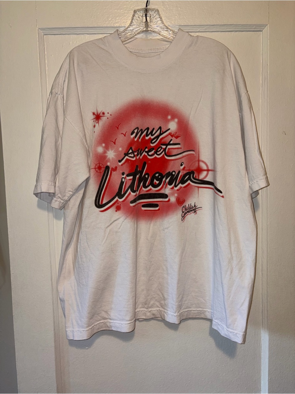 Childish Gambino The New World Tour Lithonia T-Shirt Sz L White Graphic Concert
